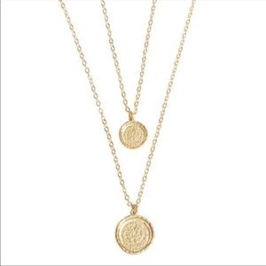 Amber Sceats Double Coin Necklace - Fabfitfun